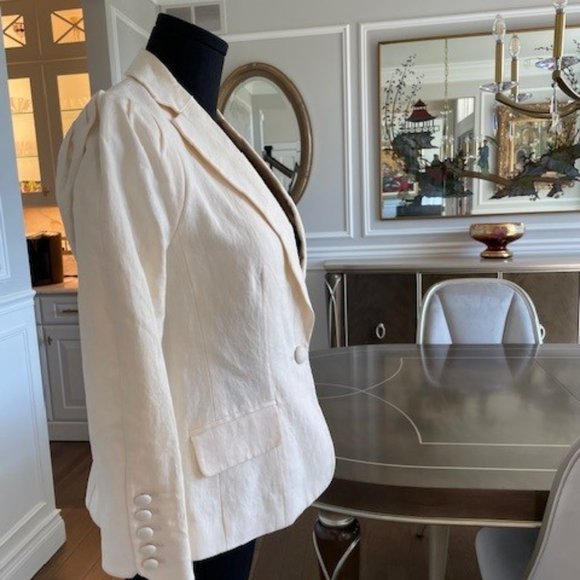 Ivory FRAME linen/cotton blazer/jacket. EUC. XS - Picture 6 of 6